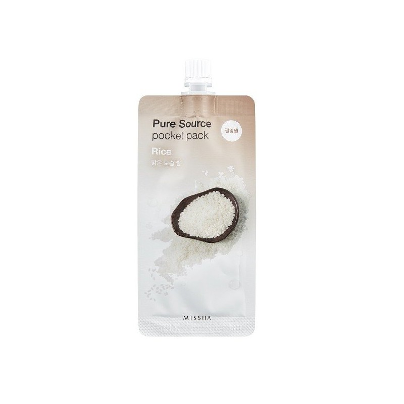 Mascarilla - Peeling  MISSHA Pure Source Pocket Pack Rice (Arroz)