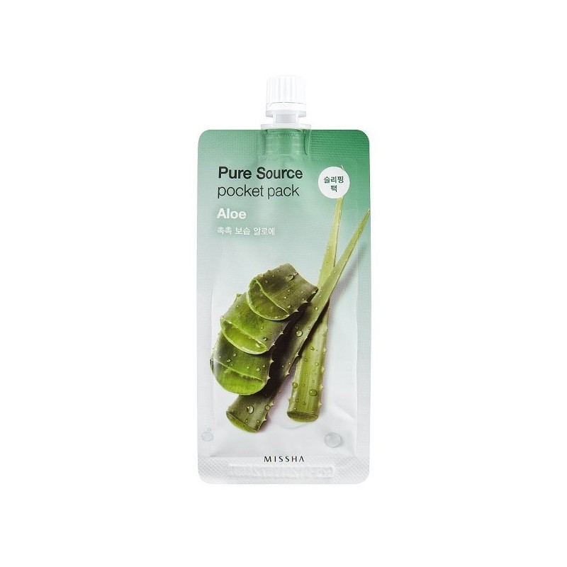 Mascarilla Hidratante MISSHA Pure Source Pocket Pack Aloe