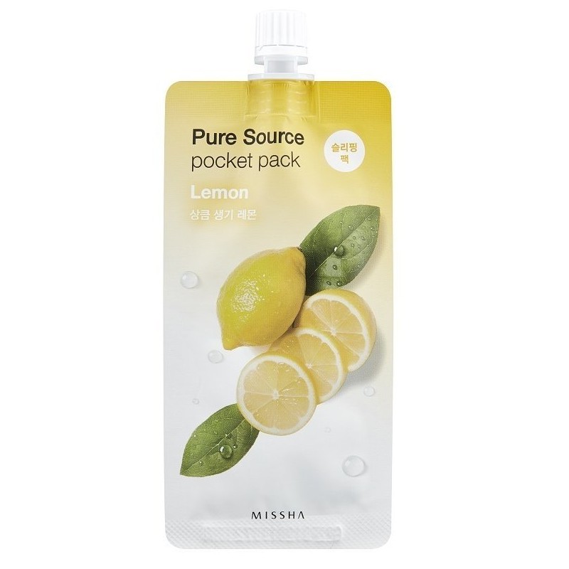 Mascarilla Revitalizante MISSHA Pure Source Pocket Lemon (Limón)