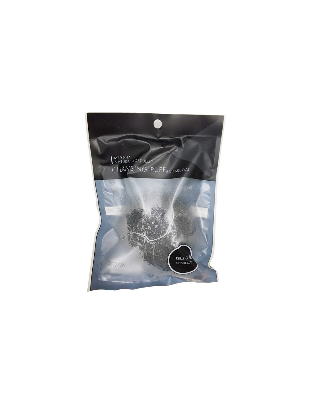 Esponja Konjac (Carbón de Bambú) MISSHA NATURAL SOFT JELLY CLEANSING PUFF CHARCOAL