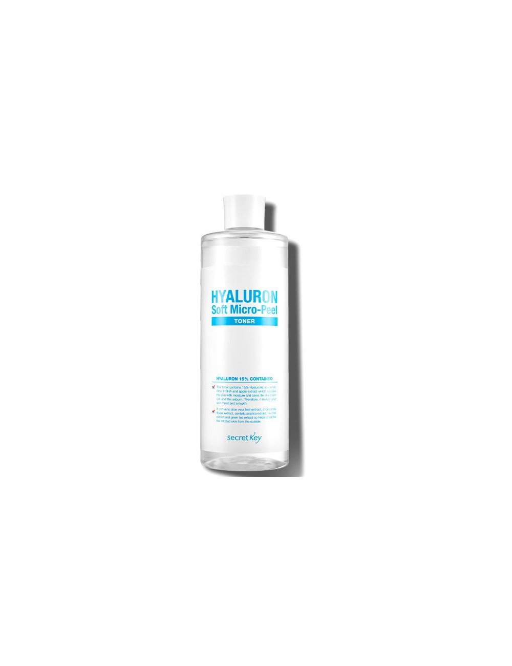 Tónico Hidratante y Exfoliante Secret Key Hyaluron Soft Micro-Peel Toner
