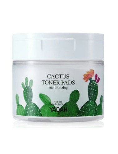 Tónico Vegano Exfoliante YADAH Cactus Toner Pads