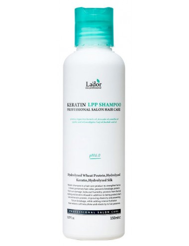 Cabello al mejor precio: Champú Reparador con Queratina La'dor Keratin LPP Shampoo 150ml de Lador Eco Professional en Skin Thinks - 