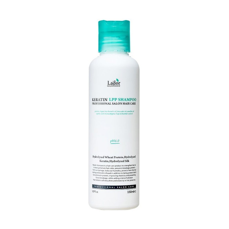 Cabello al mejor precio: Champú Reparador con Queratina La'dor Keratin LPP Shampoo 150ml de Lador Eco Professional en Skin Thinks - 