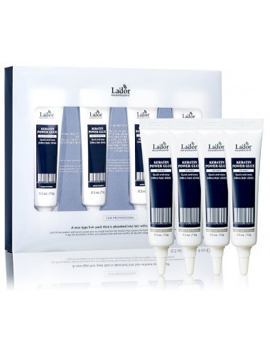 Cosmética Coreana al mejor precio: Ampollas de Tratamiento Intensivo para el cabello La'dor Keratin LPP Power Glue 4x15 de Lador Eco Professional en Skin Thinks - 