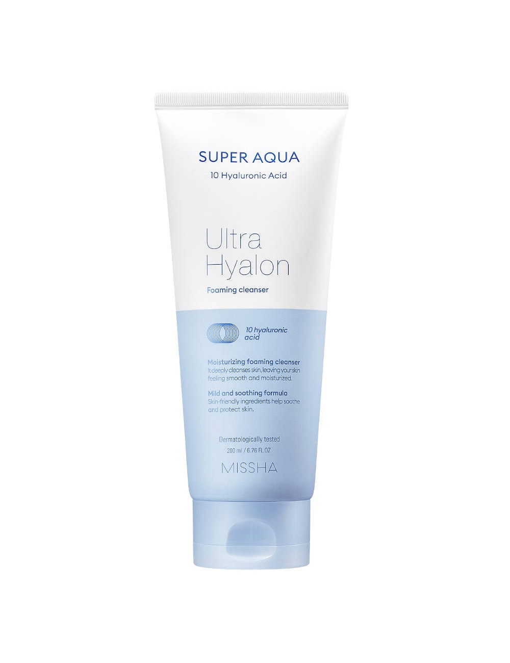 Espumas Limpiadoras al mejor precio: Super Aqua Ultra Hyalron Foaming Cleanser de Missha en Skin Thinks - Piel Seca