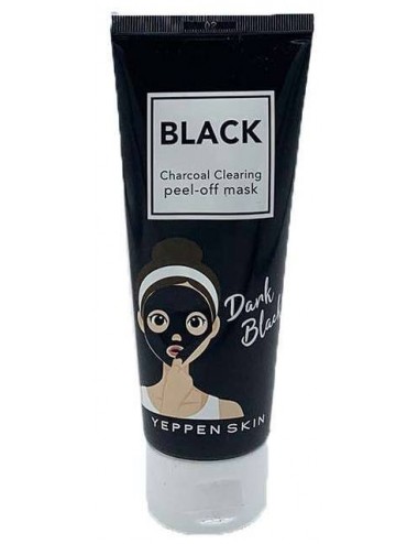 Mascarillas Coreanas al mejor precio: Black Charcoal Clearing Peel-Off Mask - Mascarilla Purificante de Dermal Korea en Skin Thinks - Tratamiento Anti-Edad