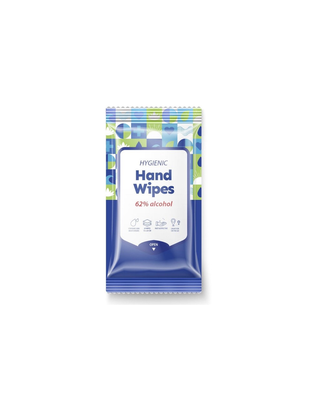 Parches y Accesorios al mejor precio: Hygienic Hand Wipes 62% alcohol Toallitas Desinfectantes de Manos de ADWIN KOREA en Skin Thinks - 