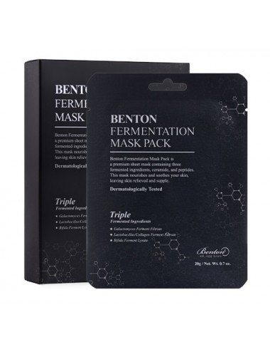 Cosmética Coreana al mejor precio: Benton Fermentation Mask Pack de Benton en Skin Thinks - Piel Sensible