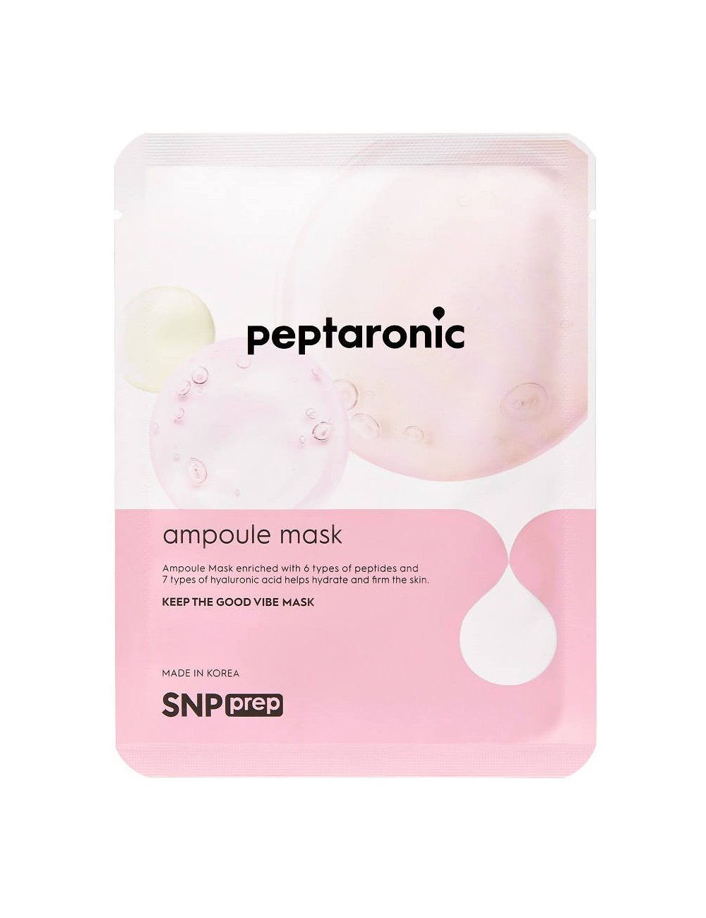 Mascarillas Coreanas de Hoja al mejor precio: SNP Prep Peptaronic Ampoule Mask - Mascarilla Reafirmante. de SNP en Skin Thinks - Piel Seca