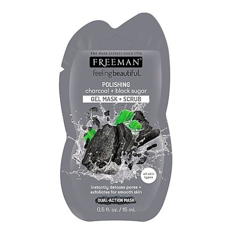 Mascarillas Wash-Off al mejor precio: Freeman Polishing Charcoal + Black Sugar - Detox y Exfoliante de Freeman Beauty en Skin Thinks - Piel Seca