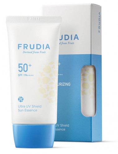 Protección Solar al mejor precio: Frudia Ultra UV Shield Sun Essence Moisturizing SPF 50+ PA ++++ de Frudia en Skin Thinks - Piel Seca