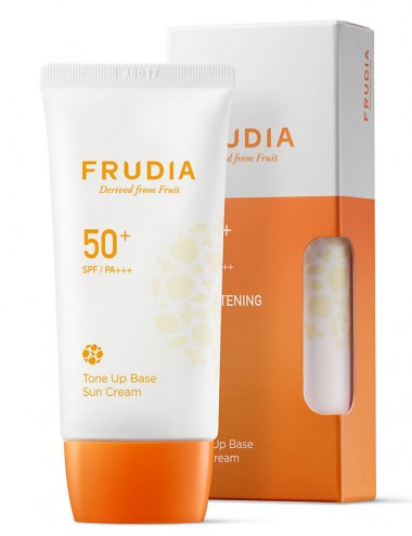 Tipo de piel al mejor precio: Frudia Tone Base Up Sun Cream Brightening SPF 50+ PA +++ de Frudia en Skin Thinks - Piel Seca