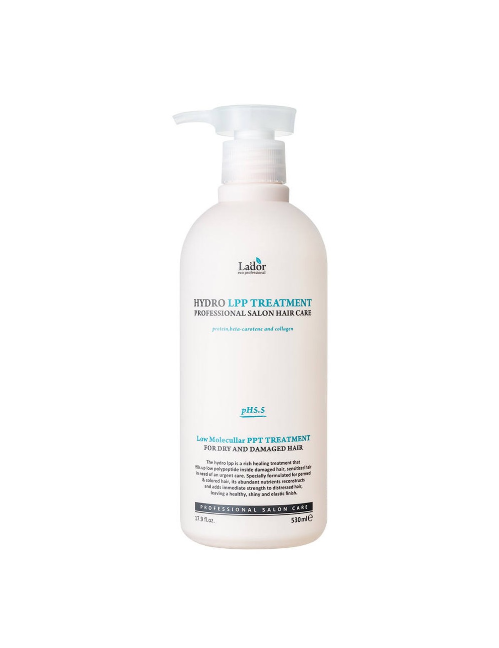 Cabello al mejor precio: Tratamiento para Cabello Dañado La'dor Hydro LPP Treatment 530ml de Lador Eco Professional en Skin Thinks - 