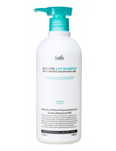 Cabello al mejor precio: Champú Reparador con Queratina La'dor Keratin LPP Shampoo 530 ml de Lador Eco Professional en Skin Thinks - 