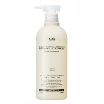 La'dor TripleX3 Natural Shampoo 530 ml- Sin siliconas ni sulfatos