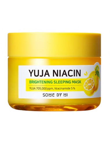 Mascarillas Nocturnas al mejor precio: Yuja Niacin Brigthtening Sleeping Mask Mascarilla Nocturna con Vitamina C de Some By Mi en Skin Thinks - Tratamiento de Poros