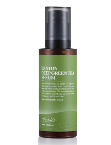 Cosmética Coreana al mejor precio: Benton Deep Green Tea Serum 30 ml de Benton en Skin Thinks - Piel Seca