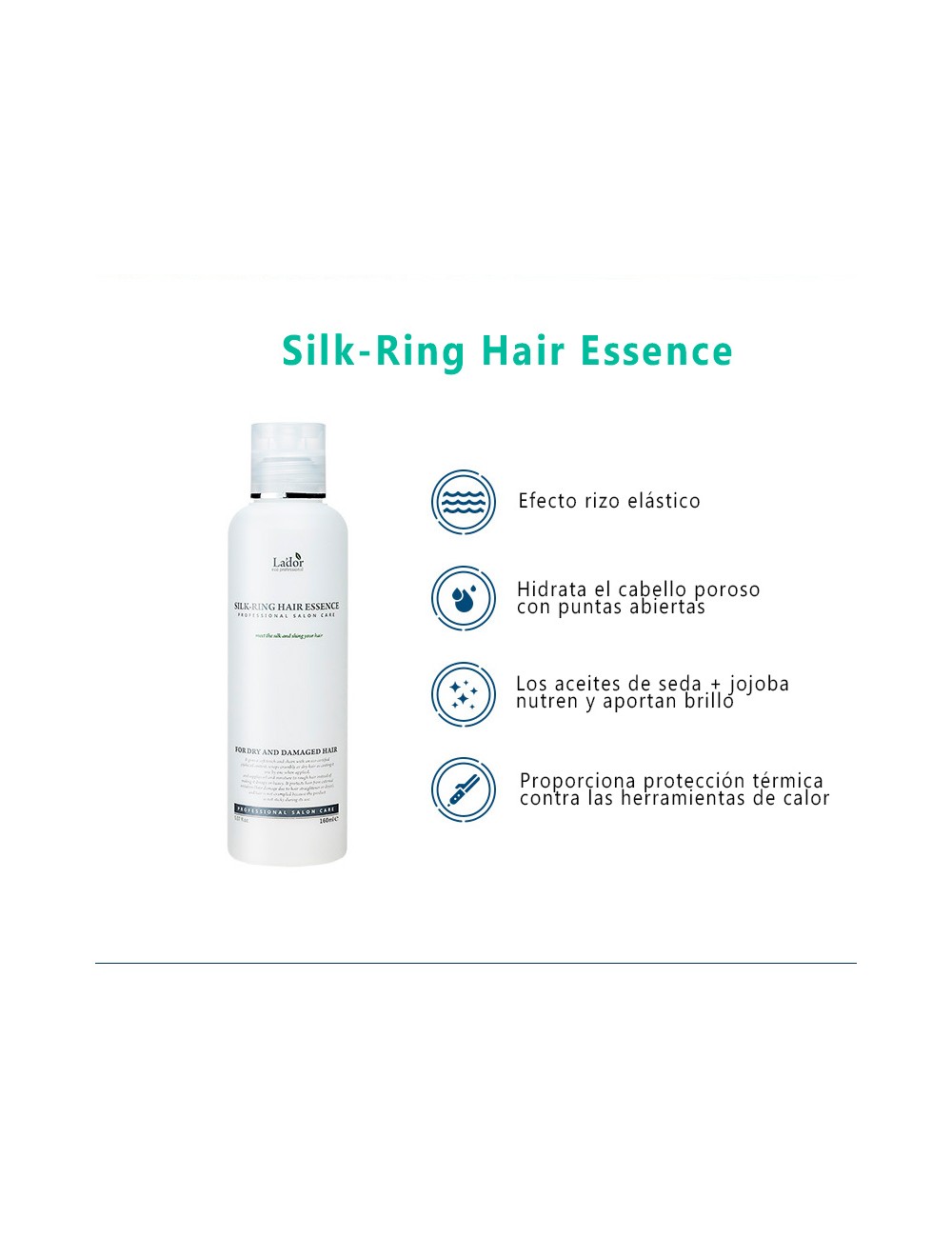 Cosmética Coreana al mejor precio: La'dor Silk-Ring Hair Essence - Pelo y Dañado de Lador Eco Professional en Skin Thinks - 