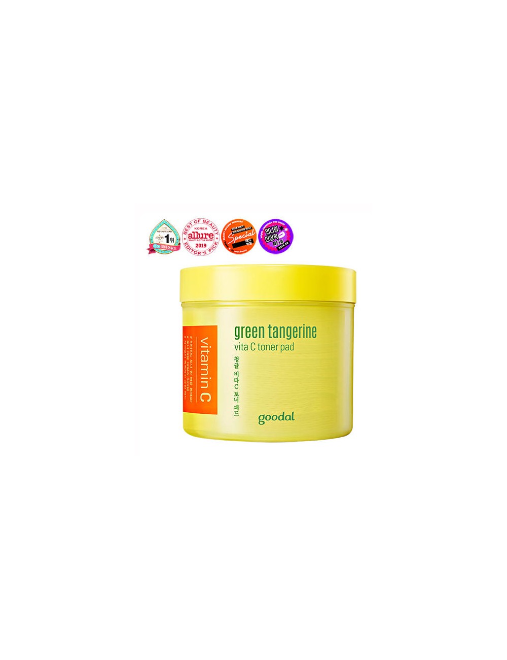 Serum y Esencias al mejor precio: Goodal Green Tangerine Vita C Toner Pad con Vitamina C y Ácidos Frutales de Goodal en Skin Thinks - Piel Seca