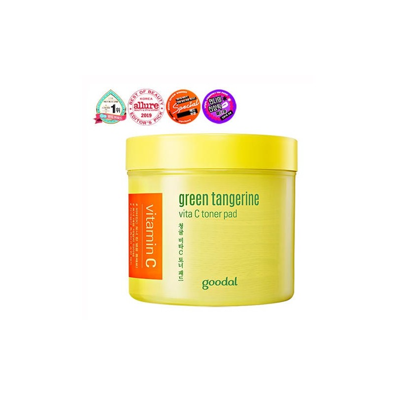 Tónicos al mejor precio: Goodal Green Tangerine Vita C Toner Pad con Vitamina C y Ácidos Frutales de Goodal en Skin Thinks - Piel Seca