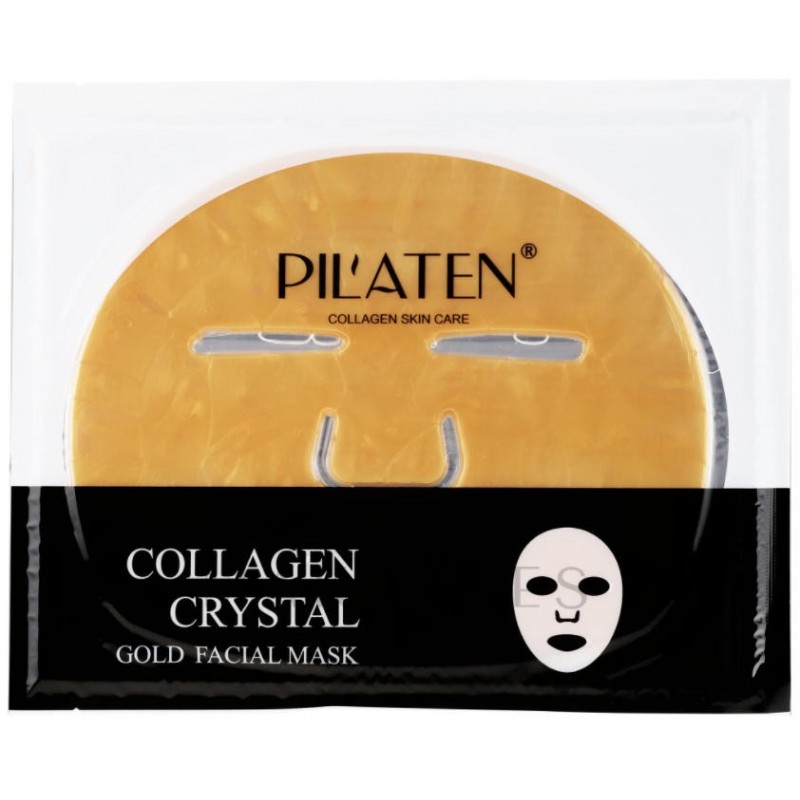 Mascarillas Coreanas de Hoja al mejor precio: Pilaten Collagen Crystal Gold Facial Mask - Con colágeno e hialurónico de Pilaten en Skin Thinks - Piel Seca