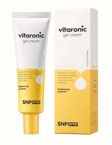 Emulsiones y Cremas al mejor precio: SNP Prep Vitaronic Gel Cream - Vitamina C + Hialurónico de SNP en Skin Thinks - Piel Seca