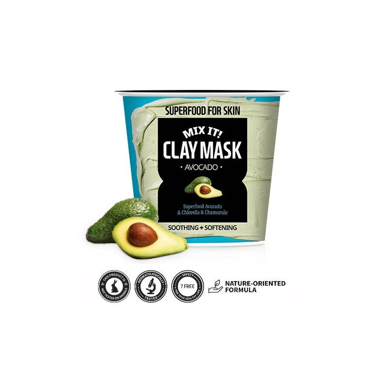 Mascarillas Wash-Off al mejor precio: Farm Skin Superfood For Skin Mix It! Clay Mask Avocado - Calma y Suaviza de FarmSkin en Skin Thinks - Piel Seca