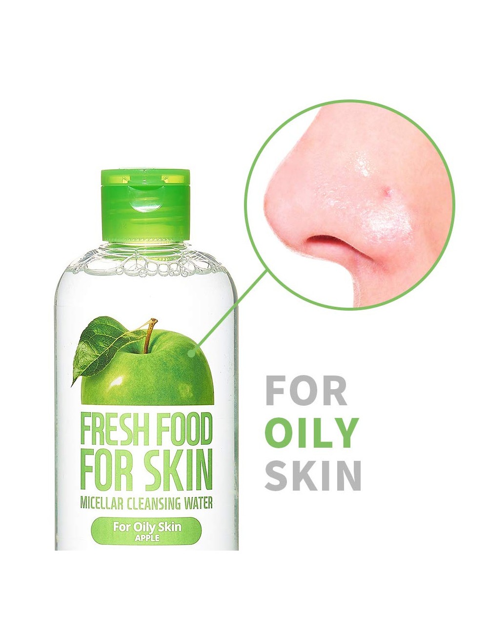 Limpiadoras - Exfoliantes al mejor precio: Fresh Food For Skin Micellar Cleasing Water Apple - Piel Grasa de FarmSkin en Skin Thinks - Piel Seca