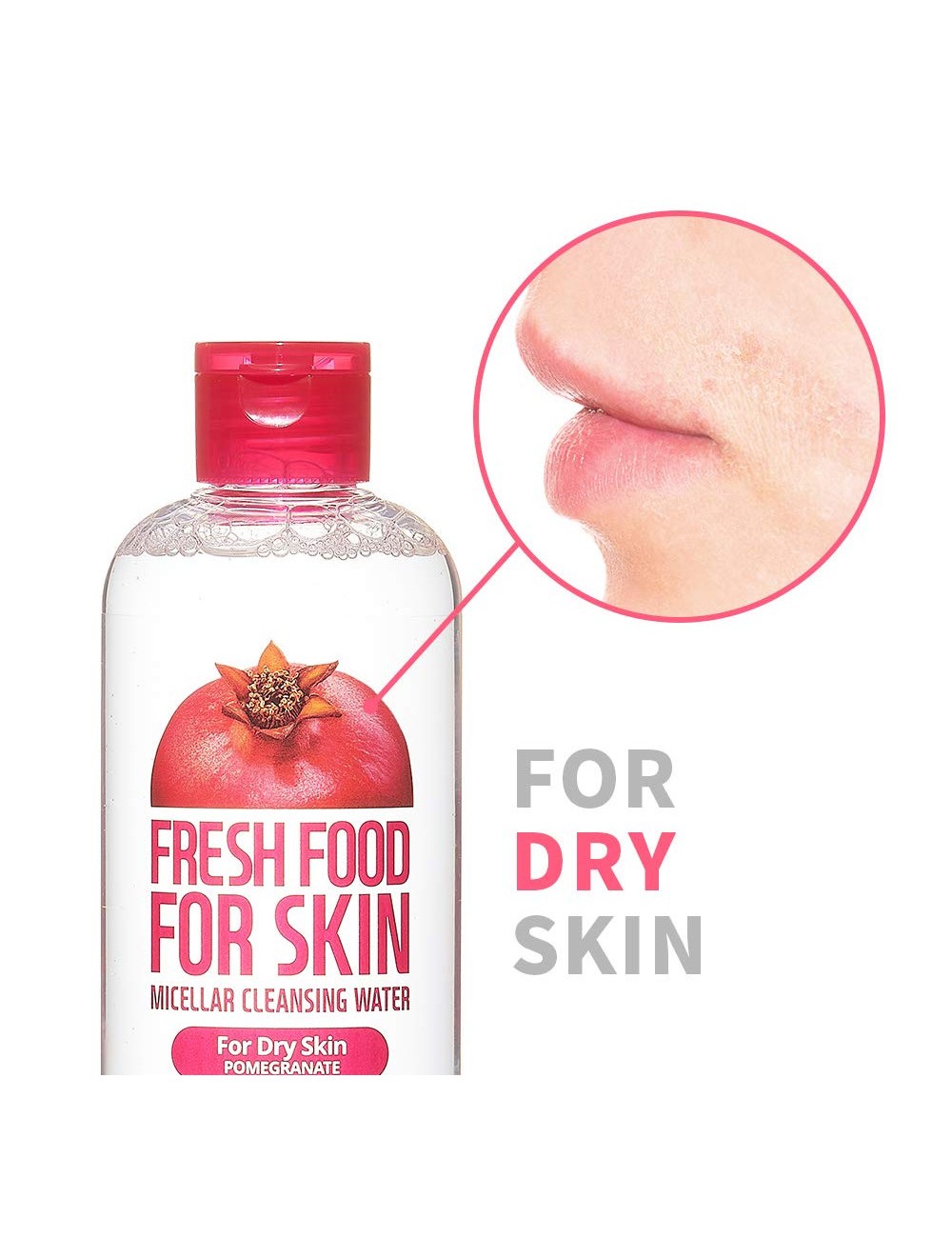 Limpiadoras - Exfoliantes al mejor precio: Fresh Food For Skin Micellar Cleasing Water Pomegranate - Piel Seca de FarmSkin en Skin Thinks - Piel Seca