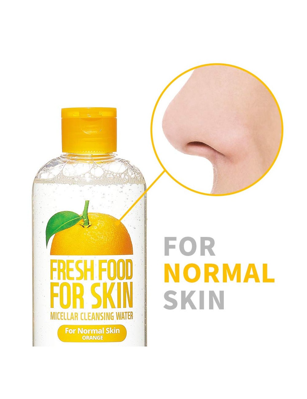 Limpiadoras - Exfoliantes al mejor precio: Fresh Food For Skin Micellar Cleasing Water Orange - Piel Normal de FarmSkin en Skin Thinks - Piel Seca