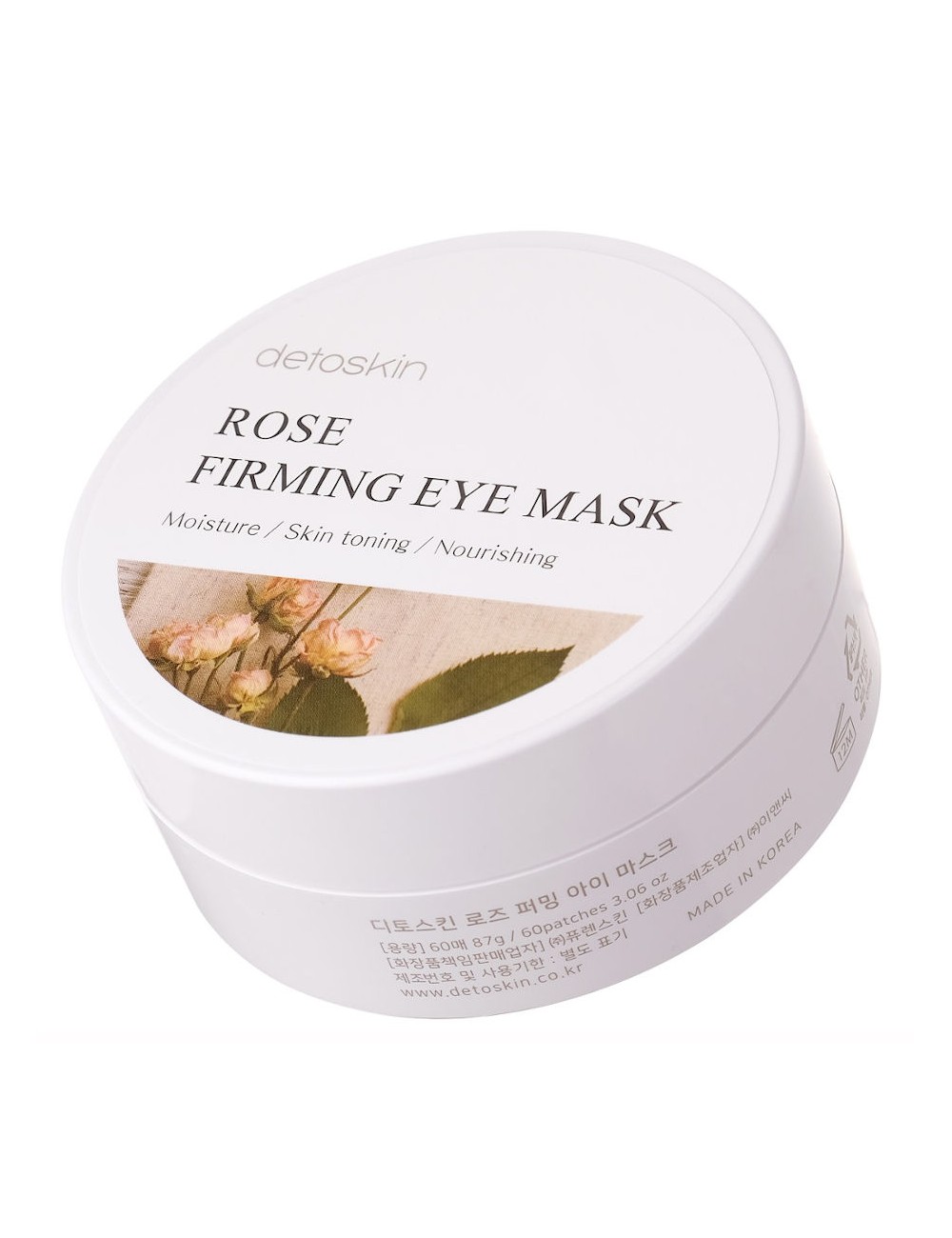 Contorno de Ojos al mejor precio: Rose Firming Eye Mask - Parches para el contorno de ojos Antiarrugas y Reafirmantes de Detoskin en Skin Thinks - Piel Seca