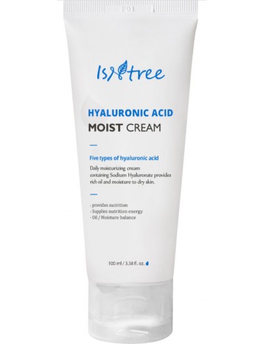 Emulsiones y Cremas al mejor precio: Isntree Hyaluronic Acid Moist Cream - Crema con Hialurónico piel Seca y Deshidratada de ISNTREE en Skin Thinks - Piel Seca