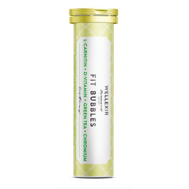 Nutricosmética - Suplementos al mejor precio: WELLEXIR Fit Bubbles- Suplemento con vitamina D, L-carnitina, extracto de té verde y cromo de WELLEXIR en Skin Thinks - 