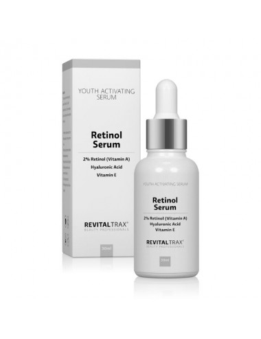 Facial - Cosmética Natural al mejor precio: RevitalTrax Serum de Retinol 2%, vitamina E y Ácido Hialurónico (30ml) de RevitalTrax en Skin Thinks - Piel Seca