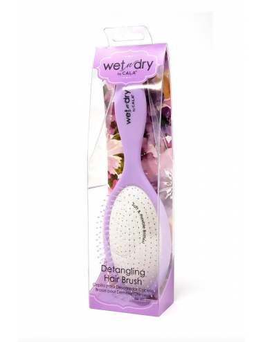 Parches y Accesorios al mejor precio: Cepillo de pelo desenredante lavanda CALA Wet N Dry Brush Lavender de CALA en Skin Thinks - 