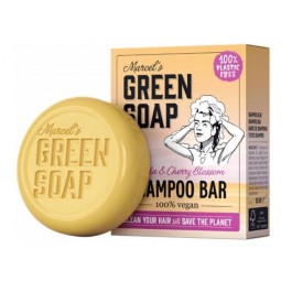 Cabello - Cosmética Natural al mejor precio: Champú sólido SHAMPOO BAR VANILLE & CHERRY BLOSSOM de Marcel's Green Soap en Skin Thinks - 