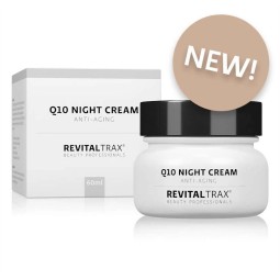 Facial - Cosmética Natural al mejor precio: RevitalTrax - Crema de noche con Q10, Vit.C y Colágeno (60ml) de RevitalTrax en Skin Thinks - Piel Sensible
