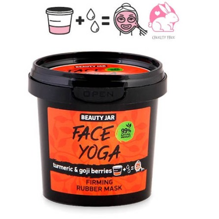 Facial - Cosmética Natural al mejor precio: Face Yoga. Mascarilla Reafirmante con Alginato y Cúrcuma de Beauty Jar en Skin Thinks - Piel Seca