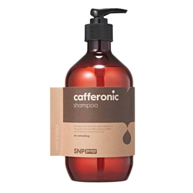 SNP Prep Cafferonic Shampoo 500ml con 5 tipos de hialurónico