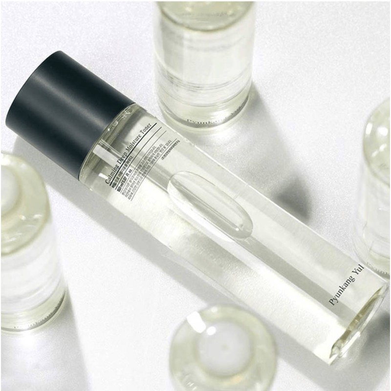 Tónicos al mejor precio: Pyunkang Yul Calming Deep Moisture Toner 150ml Anti Acné y Calmante de Pyunkang Yul en Skin Thinks - Piel Sensible