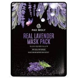 Mascarillas Coreanas de Hoja al mejor precio: PAX Molly Real Lavender Mask Pack - Calmante y Purificante de PAX MOLY en Skin Thinks - Piel Sensible