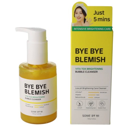 Espuma limpiadora con vitaminas Some By Mi Bye Bye Blemish Vita Tox Brightening Bubble Cleanser