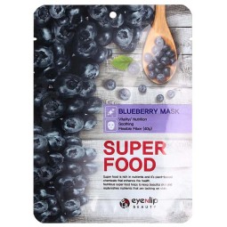 Mascarillas Coreanas de Hoja al mejor precio: Eyenlip Superfood Blueberry Mask Arándano + Hialurónico de Eyenlip Beauty en Skin Thinks - Piel Sensible