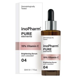 Facial - Cosmética Natural al mejor precio: InoPharm Pure Elements 15% Vitamin C Brightening Serum de InoPharm en Skin Thinks - Tratamiento Anti-Manchas 