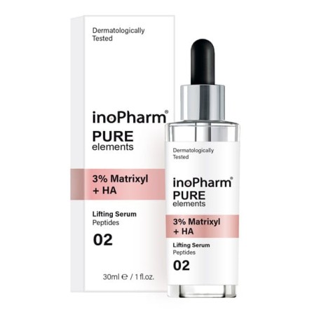 Facial - Cosmética Natural al mejor precio: InoPharm Pure Elements 3% Matrixyl + HA Lifting Serum de InoPharm en Skin Thinks - Firmeza y Lifting 