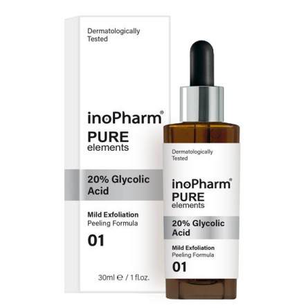 Facial - Cosmética Natural al mejor precio: InoPharm Pure Elements 20 % Glycolic Acid serum de InoPharm en Skin Thinks - Piel Seca