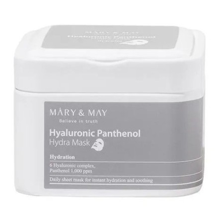 Mascarillas Coreanas de Hoja al mejor precio: Mary & May Hyaluronic Panthenol Hydra Mask 30 unidades de Mary & May en Skin Thinks - Piel Seca
