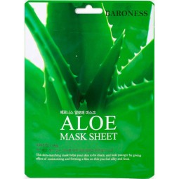 Mascarillas Coreanas de Hoja al mejor precio: Baroness Aloe Mask Sheet de Baroness en Skin Thinks - Piel Sensible
