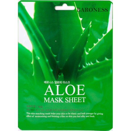 Mascarillas Coreanas de Hoja al mejor precio: Baroness Aloe Mask Sheet de Baroness en Skin Thinks - Piel Seca